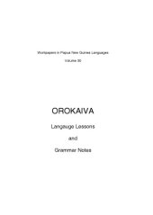 book Orokaiva legends, lessons and grammar notes