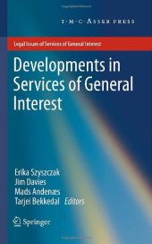 book Developments in Services of General Interest  