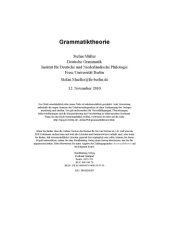 book Grammatiktheorie  