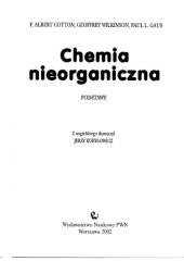 book Chemia nieorganiczna: podstawy  