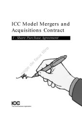 book ICC Model Mergers & Acquisitions Contract  