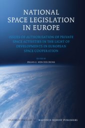 book National Space Legislation in Europe (Studies in Space Law)  