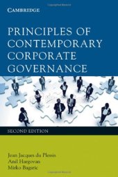 book Principles of Contemporary Corporate Governance  