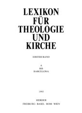 book Lexikon für Theologie und Kirche (LThK3) - Band 1  