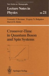 book Crossover-time in quantum boson and spin systems