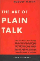 book The Art of Plain Talk  