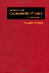 book Plasma Physics (Methods of Experimental Physics Volume 9 Part B)  