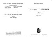 book Teologia Platonica volume secondo  