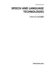 book Speech and Language Technologies  