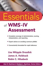 book Essentials of WMS-IV Assessment  