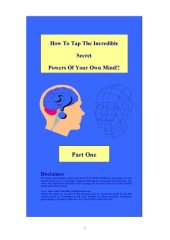 book How To Tap The Incredible Secret Powers Of Your Mind  