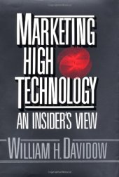 book Marketing High Technology  