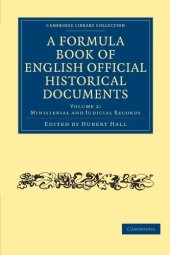 book A Formula Book of English Official Historical Documents