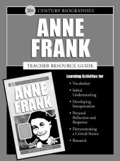 book Anne Frank (20th Century Biographies) - Teacher's Guide  