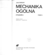 book Mechanika ogólna Tom 2 - Dynamika.  