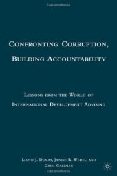 book Confronting Corruption, Building Accountability: Lessons from the World of International Development Advising  