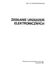 book Zasilacze urządzeń elektronicznych  