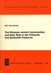 book The Ottoman Jewish Communities and their Role in the Fifteenth and Sixteenth Centuries  