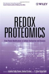 book Redox Proteomics: From Protein Modifications to Cellular Dysfunction and Diseases (Wiley - Interscience Series on Mass Spectrometry)  