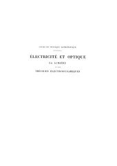 book Électricité et optique  