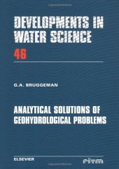 book Analytical Solutions of Geohydrological Problems