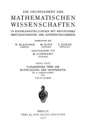 book Vorlesungen uber die Entwicklung der Mathematik im 19. Jahrhundert. I-II  