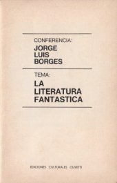 book La literatura fantástica. Conferencia  