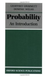 book Probability: An Introduction (Oxford Science Publications)  