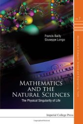 book Mathematics and the Natural Sciences: The Physical Singularity of Life