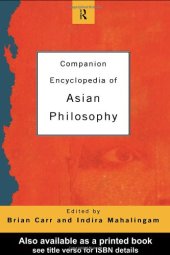 book Companion encyclopedia of Asian philosophy  