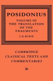 book Posidonius Volume 3: The Translation of the Fragments