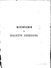 book Dizionario del dialetto veneziano