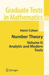 book Number Theory: Volume II: Analytic and Modern Tools