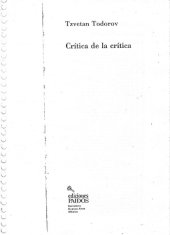 book Crítica de la crítica  