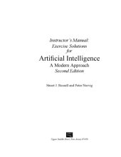 book Instructor’s Manual: Exercise Solutions for «Artificial Intelligence: A Modern Approach, Second Edition»