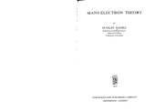 book Many Electron Theory  