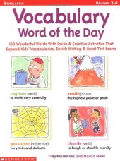 book Vocabulary Word of the Day (Grades 3-6)  