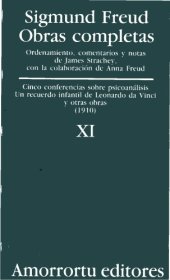 book Obras Completas - Tomo XI Cinco Conferencias Sobre Psicoanalisis  