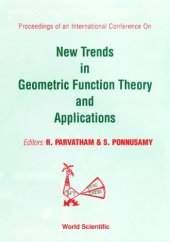 book Proceedings of an International Conference on New Trends in Geometric Function Theory and Applications: in honour of Professor K.S. Padmanabhan  