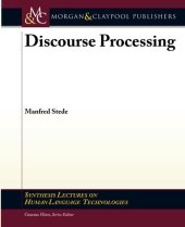 book Discourse Processing  