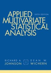 book Applied multivariate statistical analysis, 6th Edition  