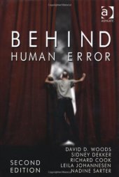 book Behind Human Error