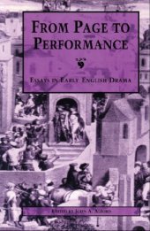 book From Page to Performance: Essays in Early English Drama  