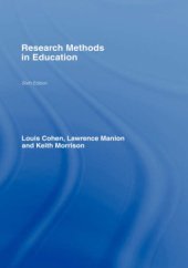 book Research Methods in Education - 6e  