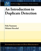 book An Introduction to Duplicate Detection