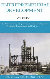 book Entrepreneurial Development VOLUME 1 The Entrepreneur, Entrepreneurship and Development Principles, Programmes and Policies  