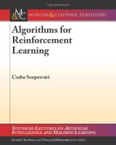 book Algorithms for Reinforcement Learning