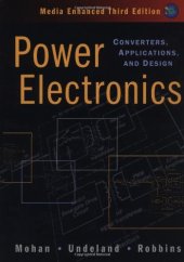 book Power Electronics: Converters, Applications, and Design, Third edition  