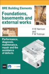 book BRE building elements: foundations, basements and external works  