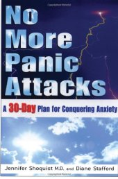 book No More Panic Attacks: A 30-Day Plan for Conquering Anxiety  